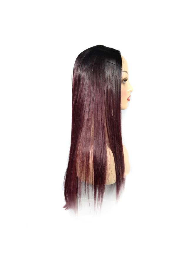 Voberry Cosplay Party Long Straight Hair Wig Multicolour 20x5x5cm - Image 4