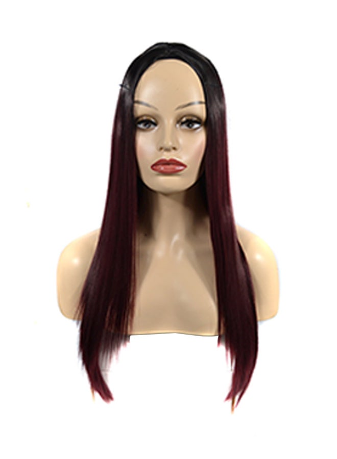 Voberry Cosplay Party Long Straight Hair Wig Multicolour 20x5x5cm - Image 1