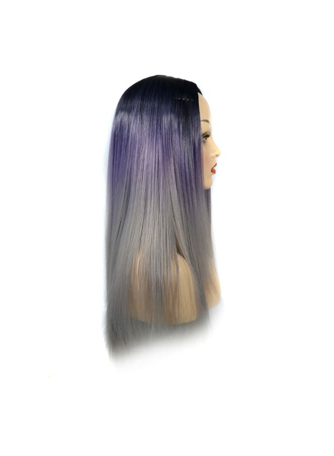 Voberry Cosplay Party Long Straight Hair Wig Multicolour 20x5x5cm - Image 5