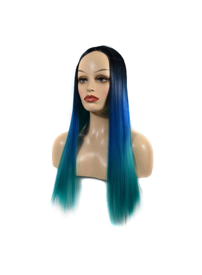 Voberry Cosplay Party Long Straight Hair Wig Multicolour 20x5x5cm - Image 5