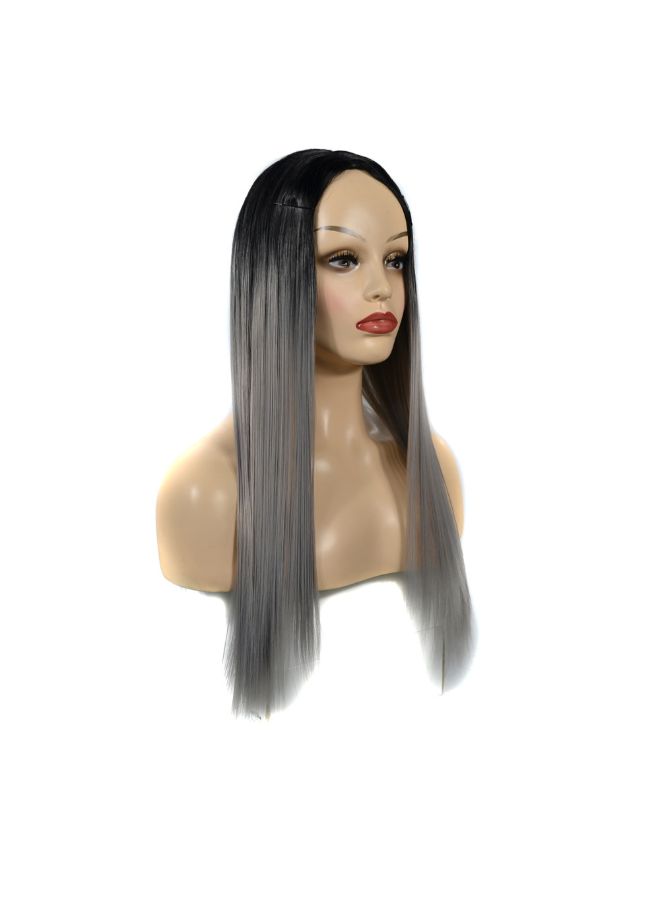 Voberry Cosplay Party Long Straight Hair Wig Multicolour 20x5x5cm - Image 2