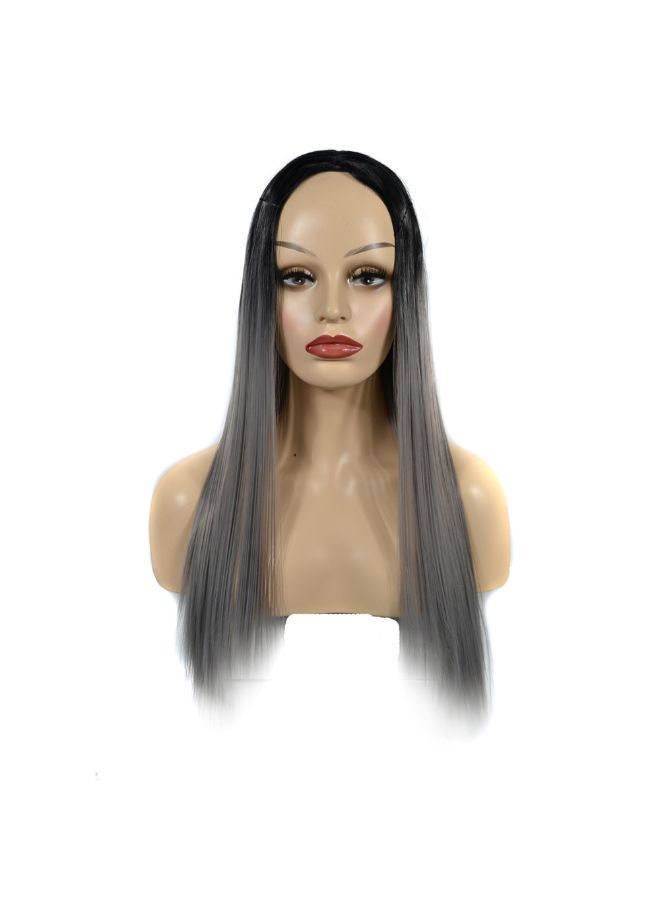 Voberry Cosplay Party Long Straight Hair Wig Multicolour 20x5x5cm - Image 4