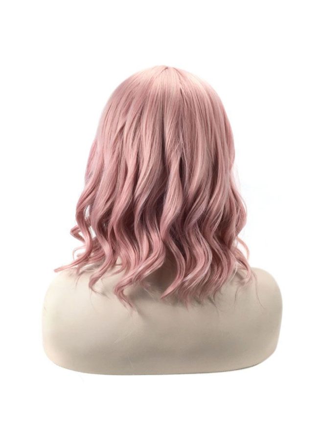 Voberry Synthetic Short Curly Wig With Air Bang Rose 20x18x3cm - Image 2