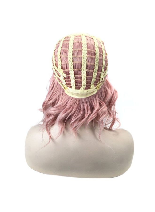 Voberry Synthetic Short Curly Wig With Air Bang Rose 20x18x3cm - Image 4