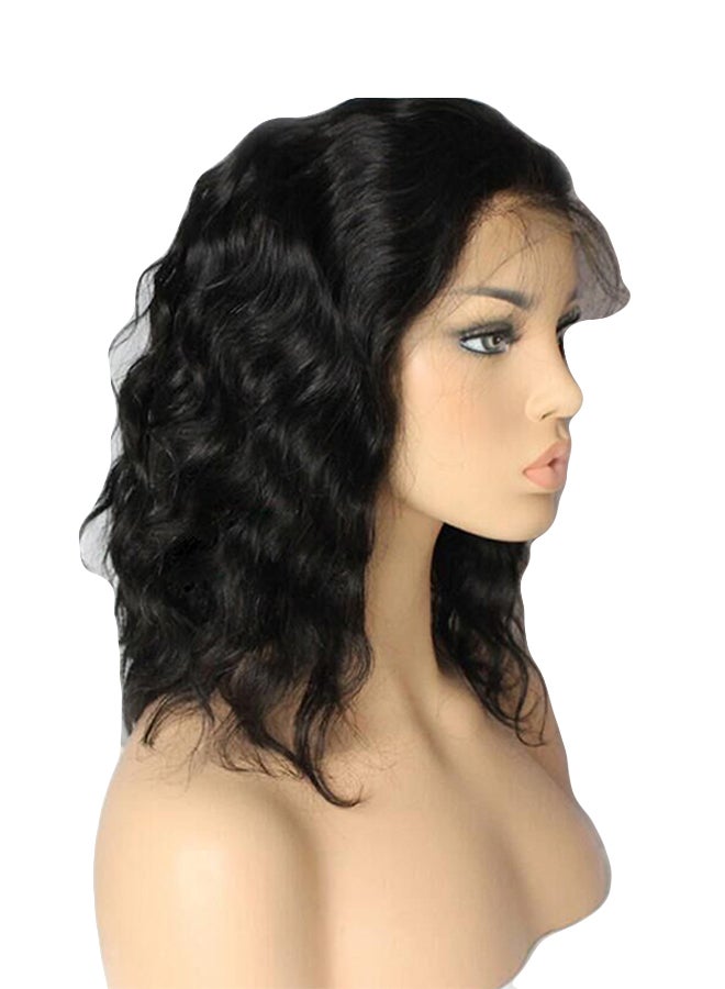 Voberry Brazilian Less Lace Front Full Wig Black 18x15x3cm - Image 1