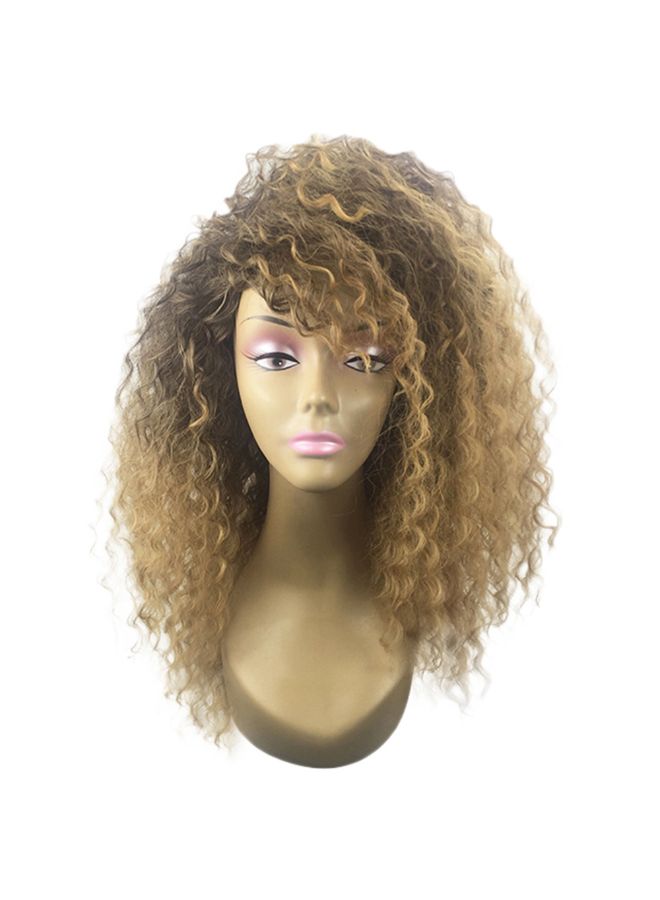 فوبيري شعر مستعار اصطناعي متجعد بلوند 22x14x3سم - Image 3