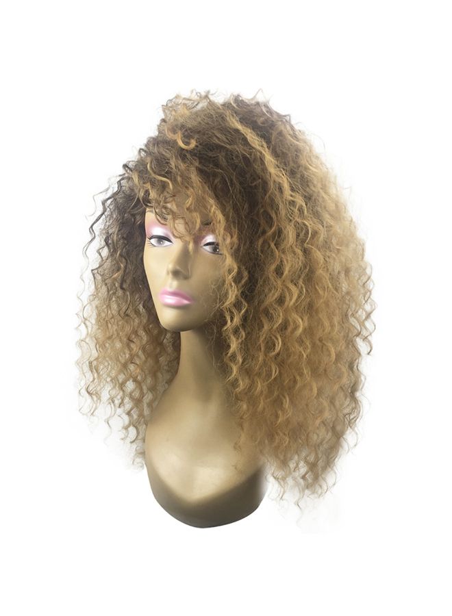 فوبيري شعر مستعار اصطناعي متجعد بلوند 22x14x3سم - Image 4