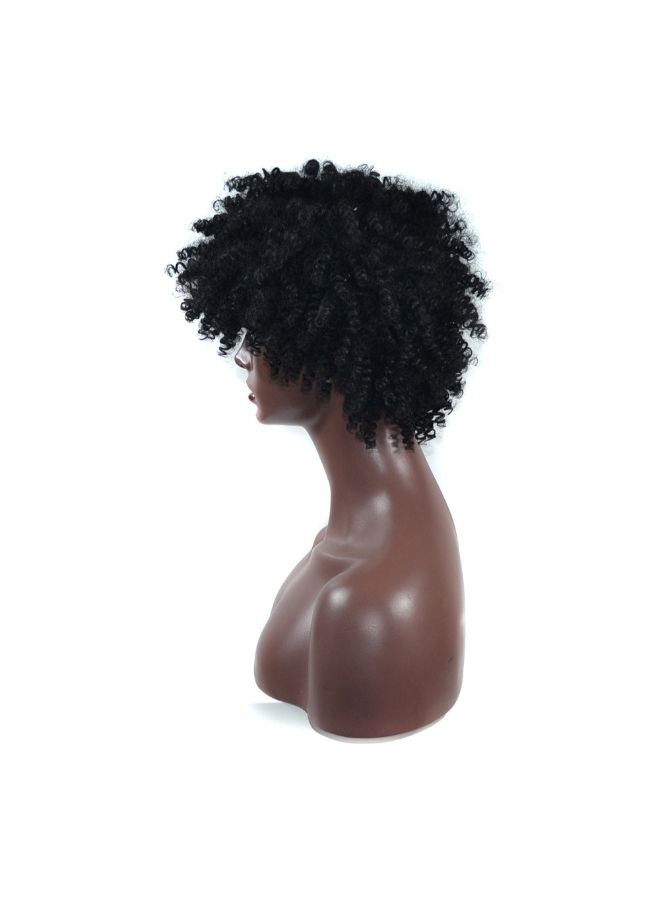 Voberry Fluffy Roll Explosion Curls Hair Wig Black 15x15x5cm - Image 5