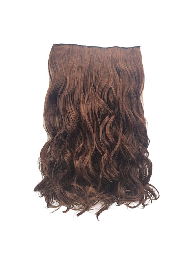 Voberry Curly Wave Roll Hair Wig Brown 18 x 15cm