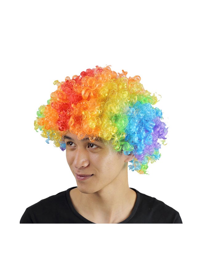 Voberry Exploding Head Clown Fans Wig 25x16x9cm