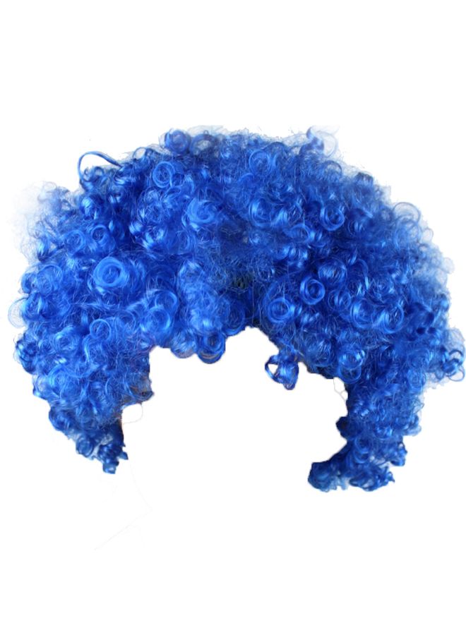 Voberry Exploding Head Clown Fans Wig Blue 25x16x9cm - Image 2