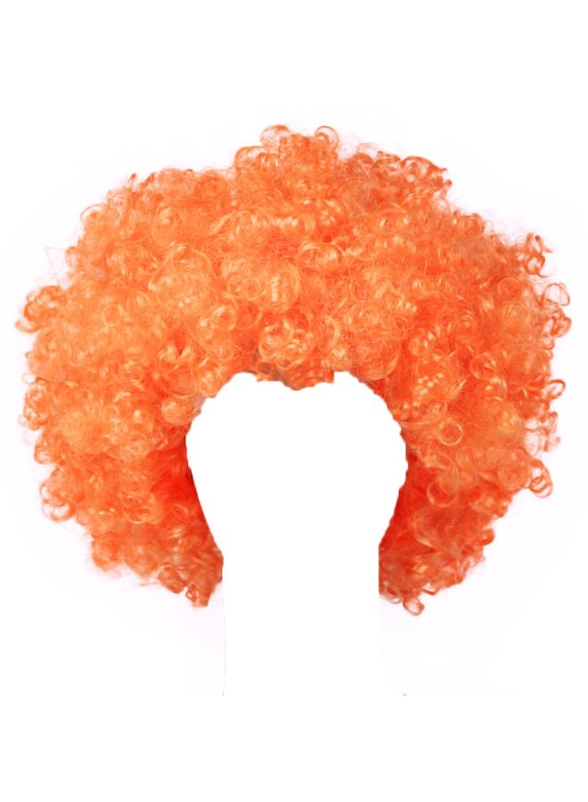 Voberry Exploding Head Clown Fans Wig Orange 25x16x9cm - Image 2