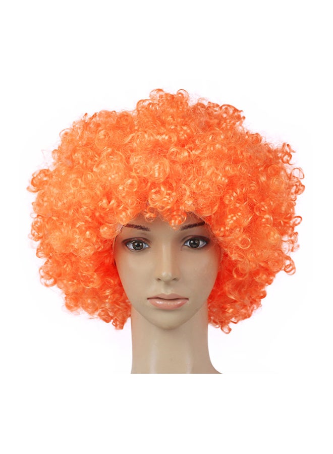 Voberry Exploding Head Clown Fans Wig Orange 25x16x9cm - Image 1