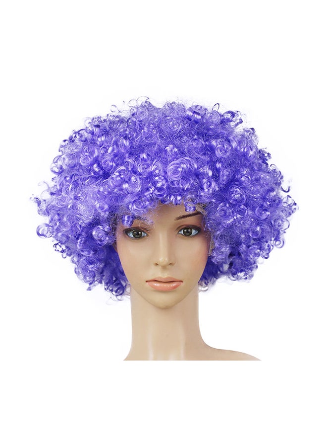 Voberry Exploding Head Clown Fans Wig Purple 25x16x9cm - Image 1