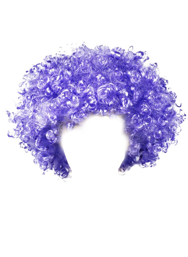 Voberry Exploding Head Clown Fans Wig Purple 25x16x9cm - Image 2