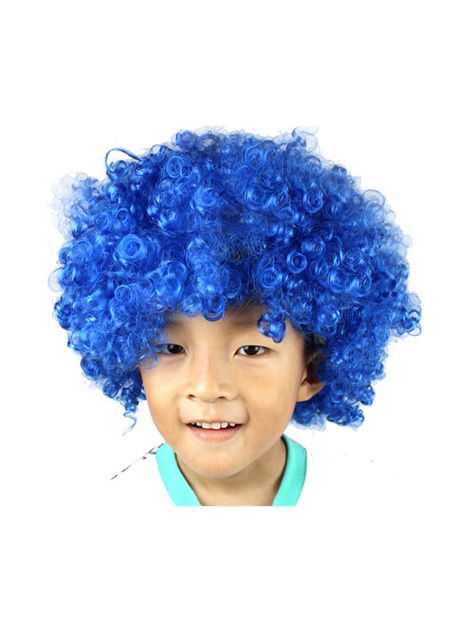 Voberry Exploding Head Clown Fans Wig Blue 25x16x9cm - Image 1