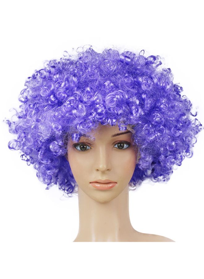 Voberry Exploding Head Clown Fans Wig Purple 25x16x9cm - Image 3