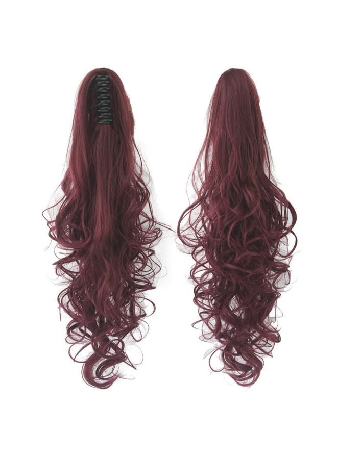 Voberry Claw Clip Long Curls Wavy Ponytail Wig Multicolour 20x18x3cm - Image 3
