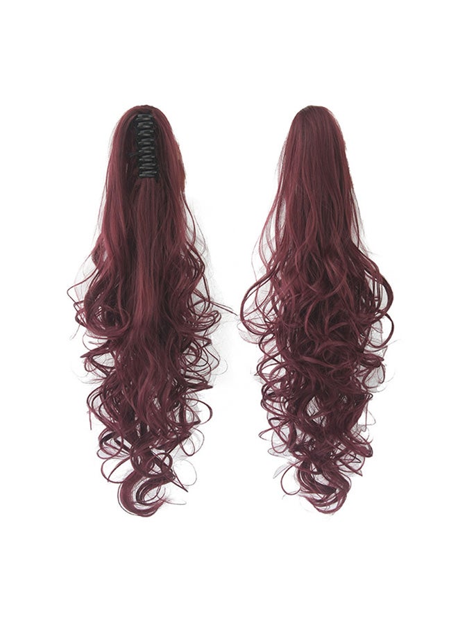 Voberry Claw Clip Long Curls Wavy Ponytail Wig Multicolour 20x18x3cm - Image 1
