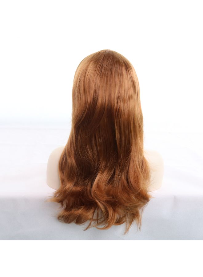 فوبيري شعر مستعار طويل ومجعد ومقاوم لدرجات الحرارة العالية، لون أشقر بني 8x8x8سم - Image 5