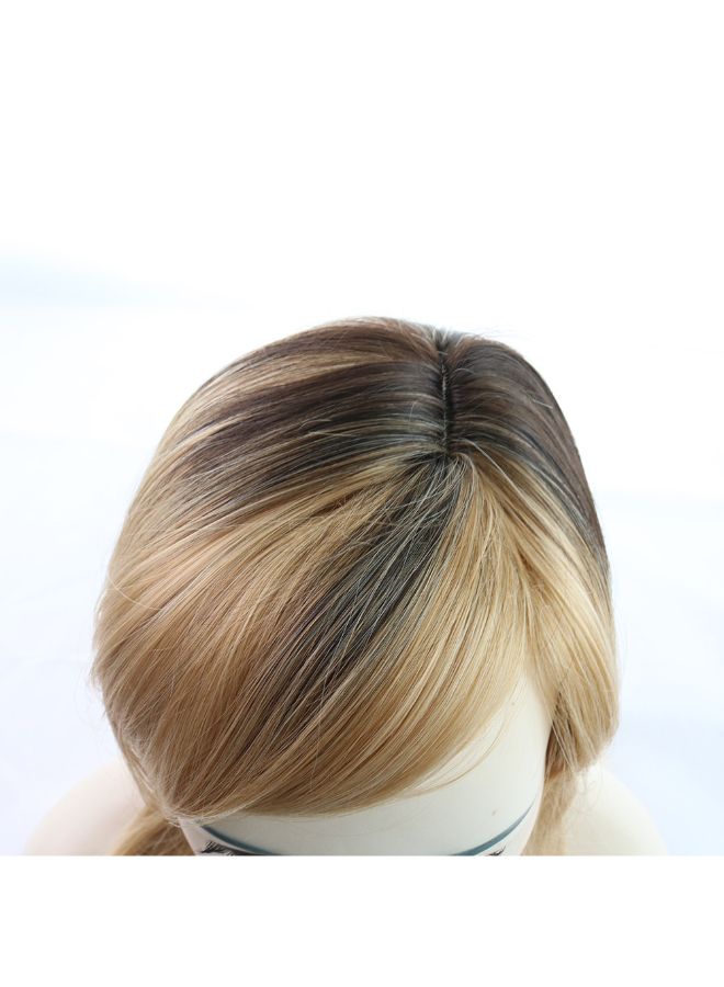 فوبيري شعر مستعار كامل مجعد طويل ومقاوم للحرارة بلوند 8x8x8سم - Image 4