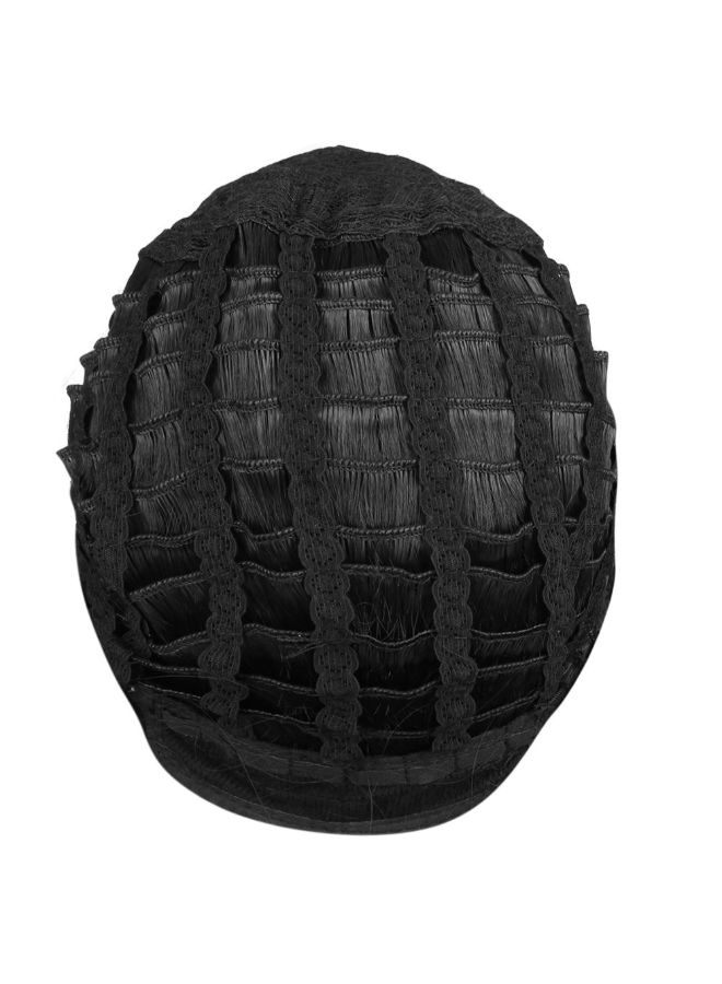 Voberry Synthetic Gradient  Short Haircut Curly Wig Brown 25x17x6cm - Image 4