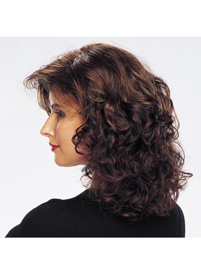 Voberry Synthetic Long Afro Curly Wig Brown 8x4x4cm - Image 3