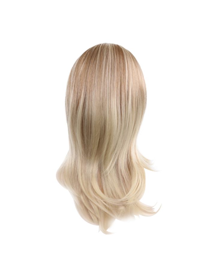 Voberry Medium Straight Hair Wig Blonde 8x8x5cm - Image 2