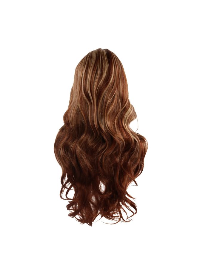 Voberry Long Curly Party Chemical Fiber Hair Wig Black 8x8x4cm - Image 2