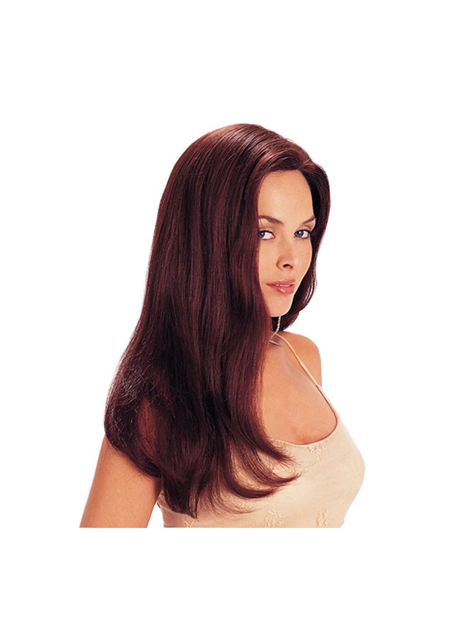 Voberry Long Straight Hair Wig Wine Red 8x5x5cm - Image 1
