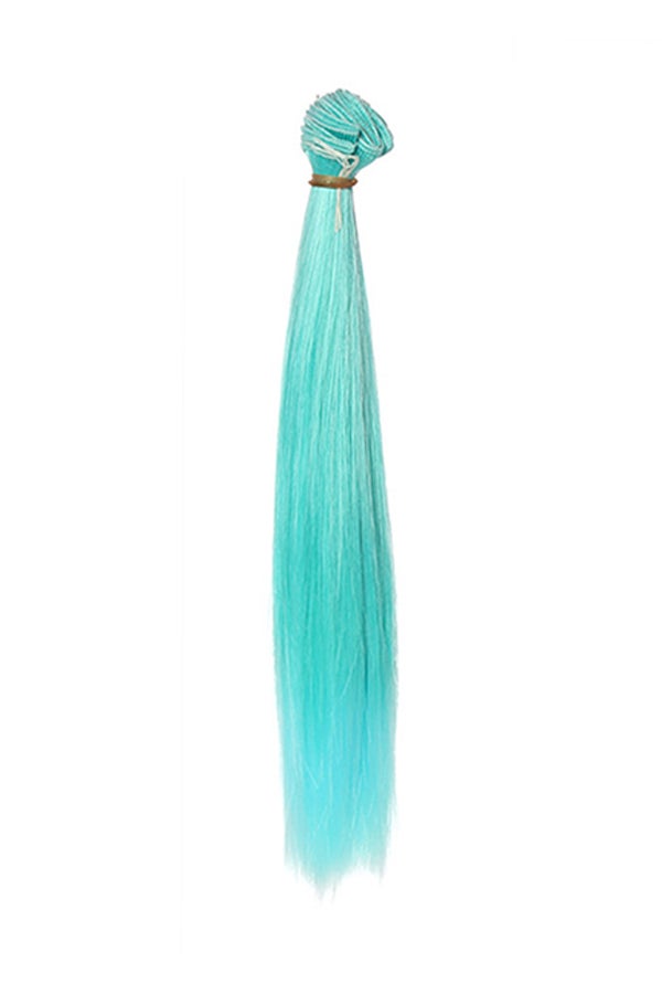 Voberry Fashion Straight Hair Wig Blue 12x4x3cm - Image 1