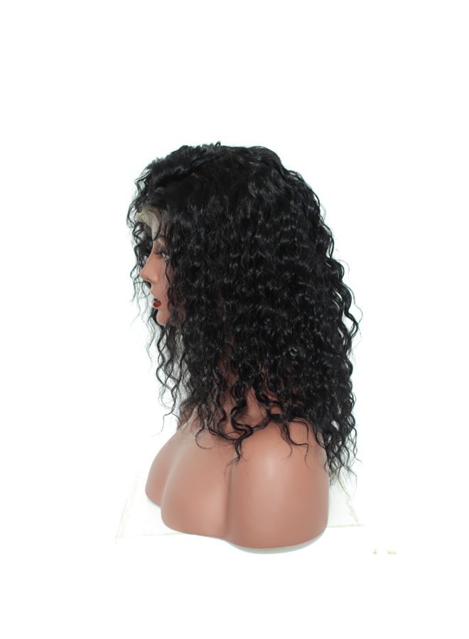 Voberry Brazilian Less Lace Front Full Wig Black 20x15x2centimeter - Image 2