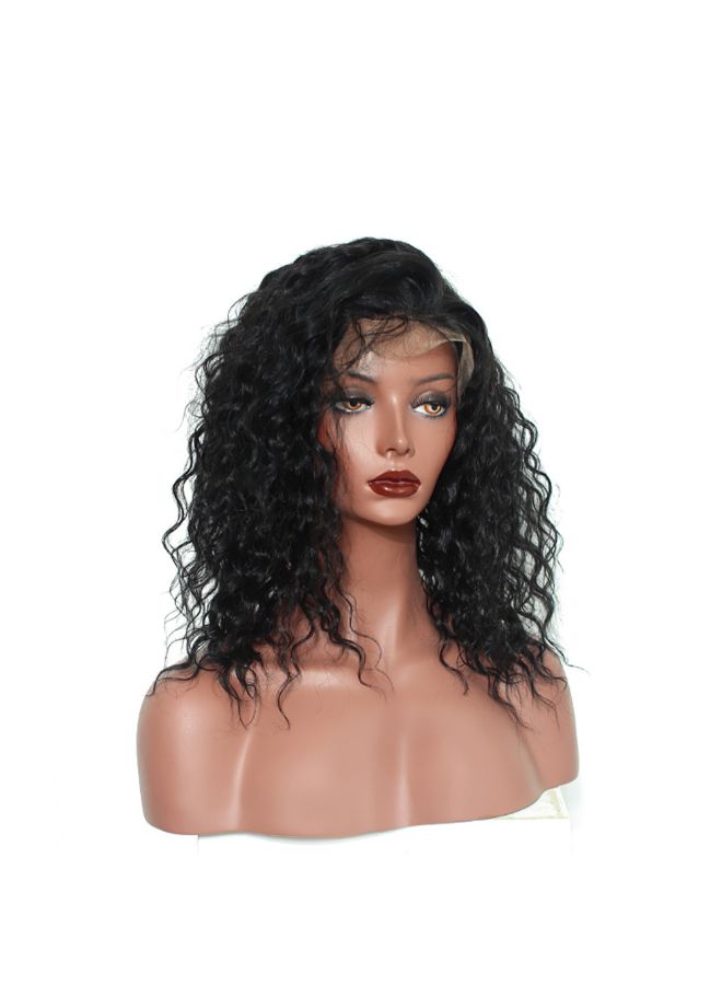 Voberry Brazilian Less Lace Front Full Wig Black 20x15x2centimeter - Image 5