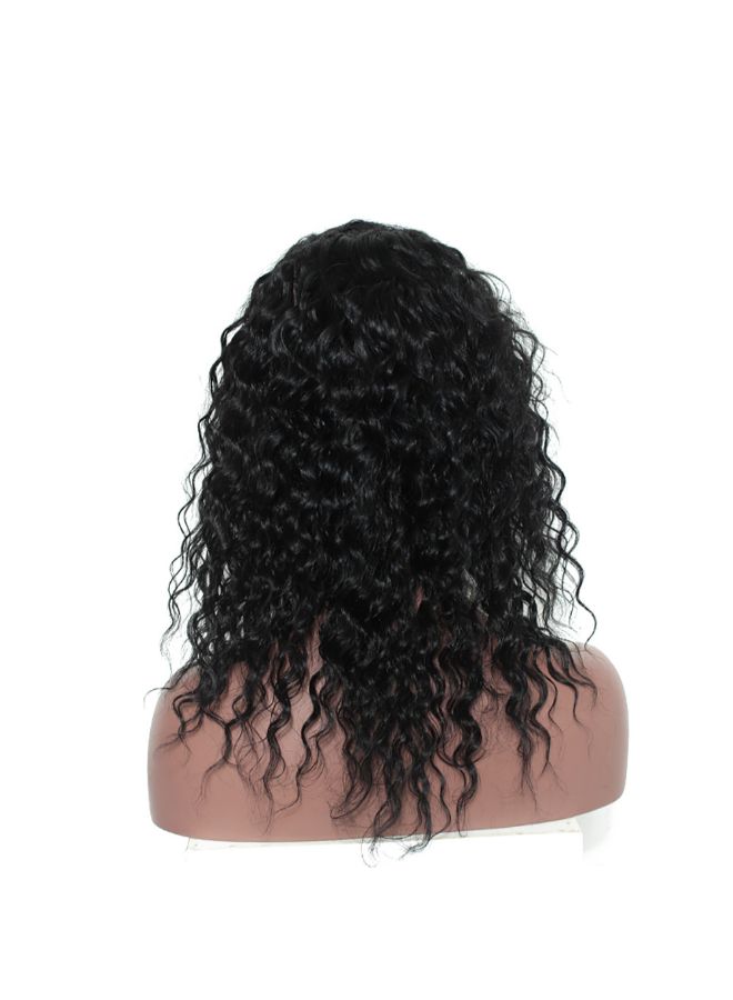 Voberry Brazilian Less Lace Front Full Wig Black 20x15x2centimeter - Image 3