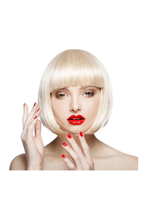 Voberry BOBO Head Short Hair Cosplay Wig Blonde 8x8x8cm - Image 1