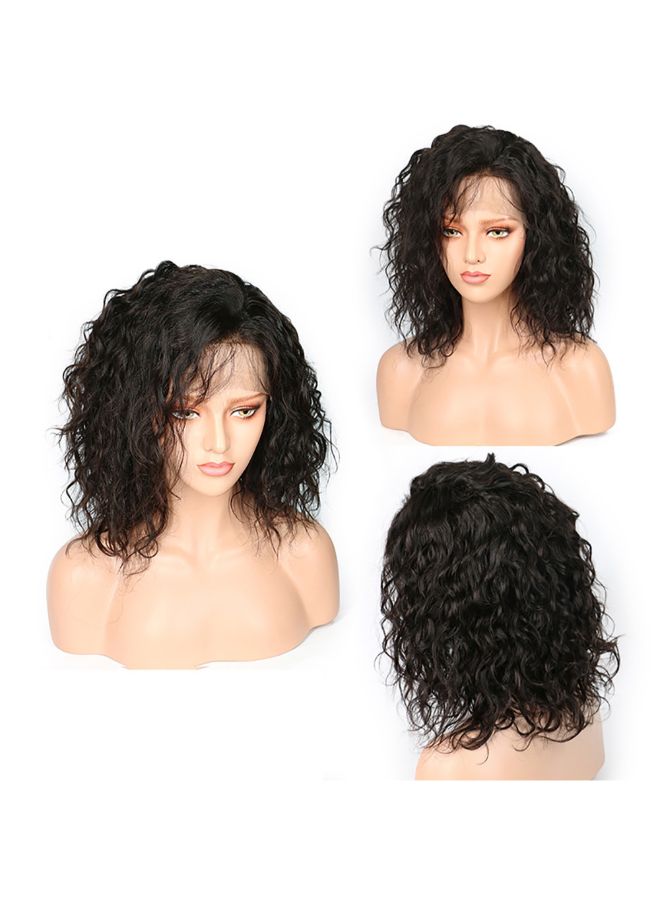 Voberry Brazilian Less Lace Front Full Wig Black 20x18x2cm - Image 4