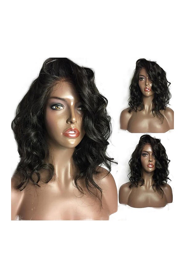 فوبيري شعر مستعار كامل بلا لصق بتصفيفة برازيلية مزود بجزء أمامي من الدانتيل أسود 22x18x3Ø³Ù†ØªÙŠÙ…ØªØ± - Image 1