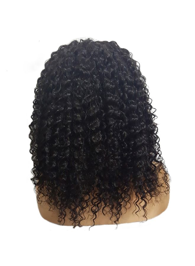 Voberry Brazilian Less Lace Front Full Wig Black 22x18x2cm - Image 4