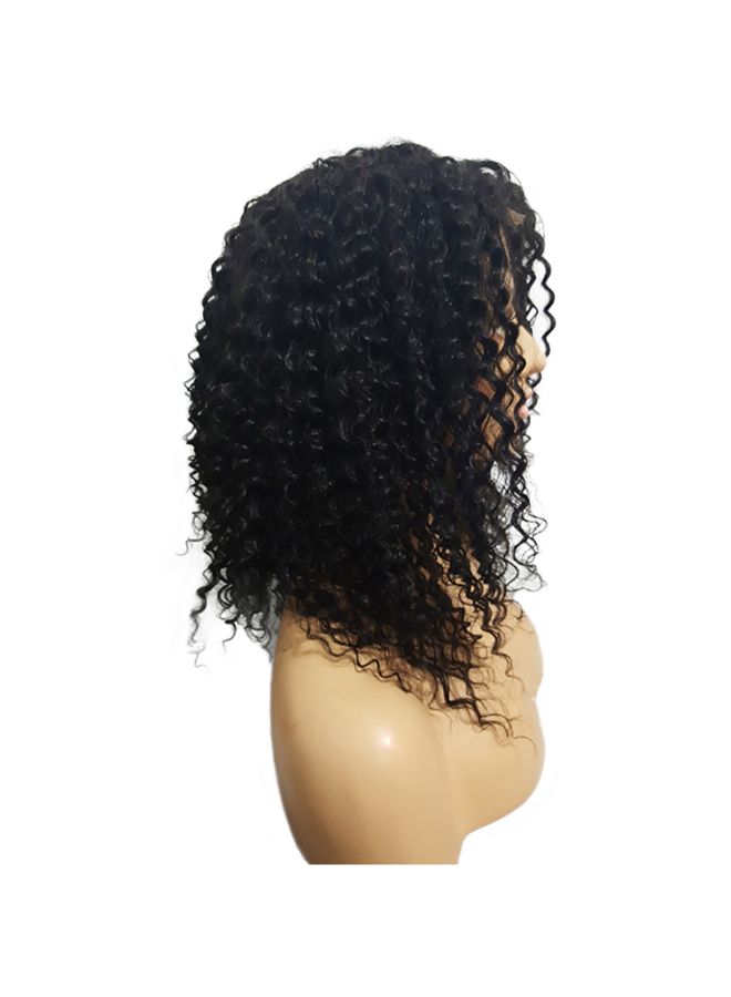 Voberry Brazilian Less Lace Front Full Wig Black 22x18x2cm - Image 2