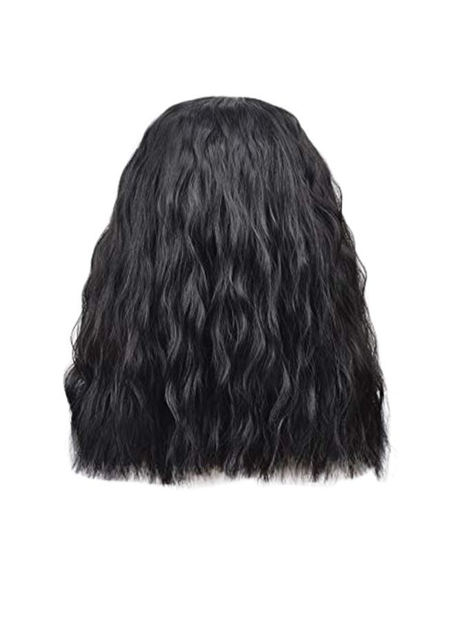Voberry Short Curly Bobo Brazilian Wig Black 20x18x3cm - Image 2