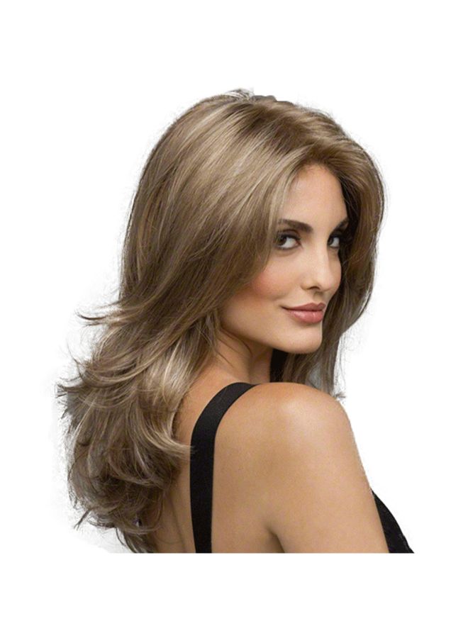 Synthetic Heat Resistant Wave Lace Front Wig Blonde 10cm