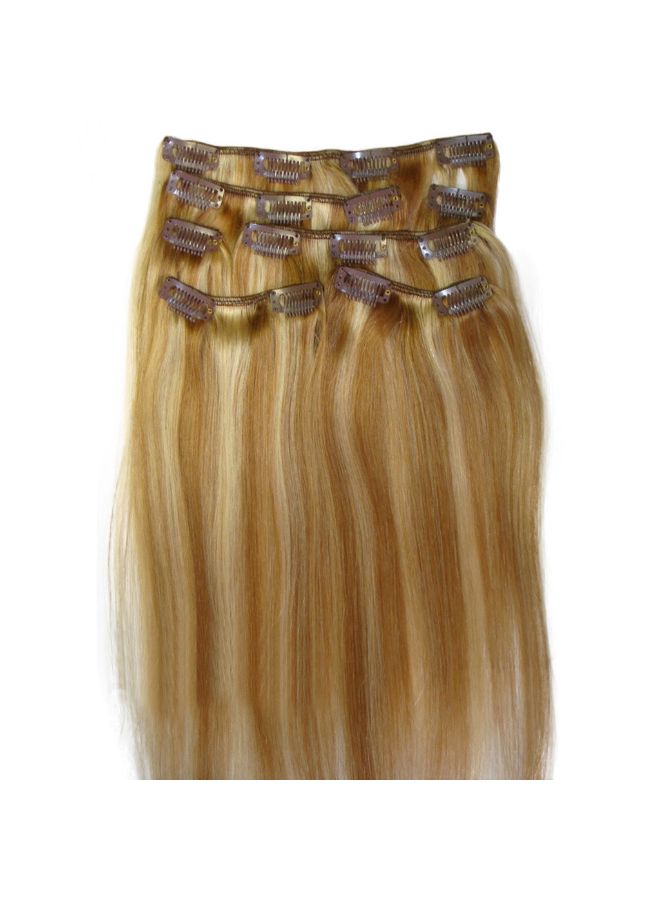 فوبيري شعر مستعار طبيعي ريمي بمشبك بلوند 10x10x2سم - Image 2