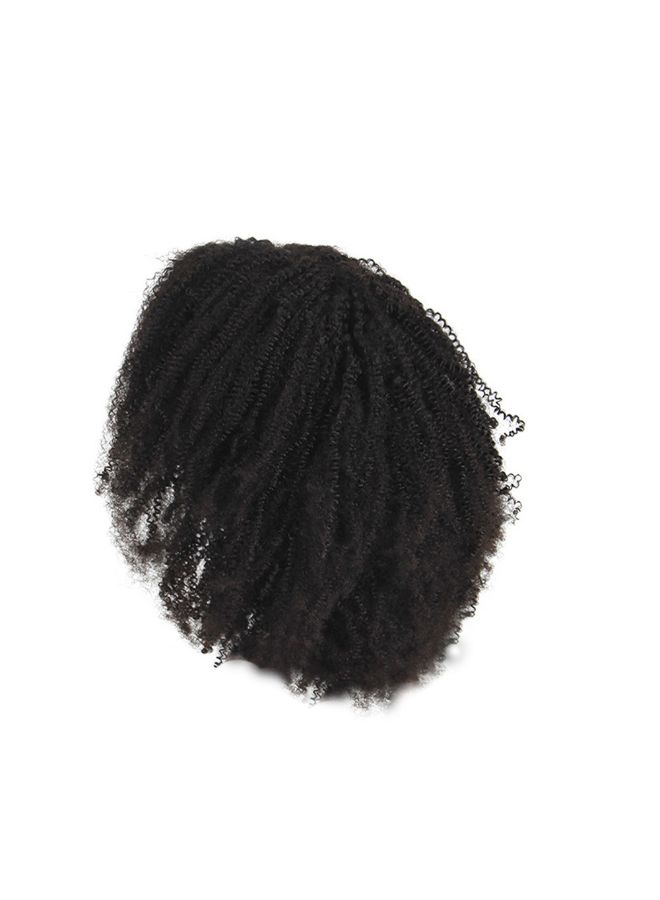 Voberry Brazilian Less Lace Front Full Curly Wave Wig Black 20x18x3cm - Image 2