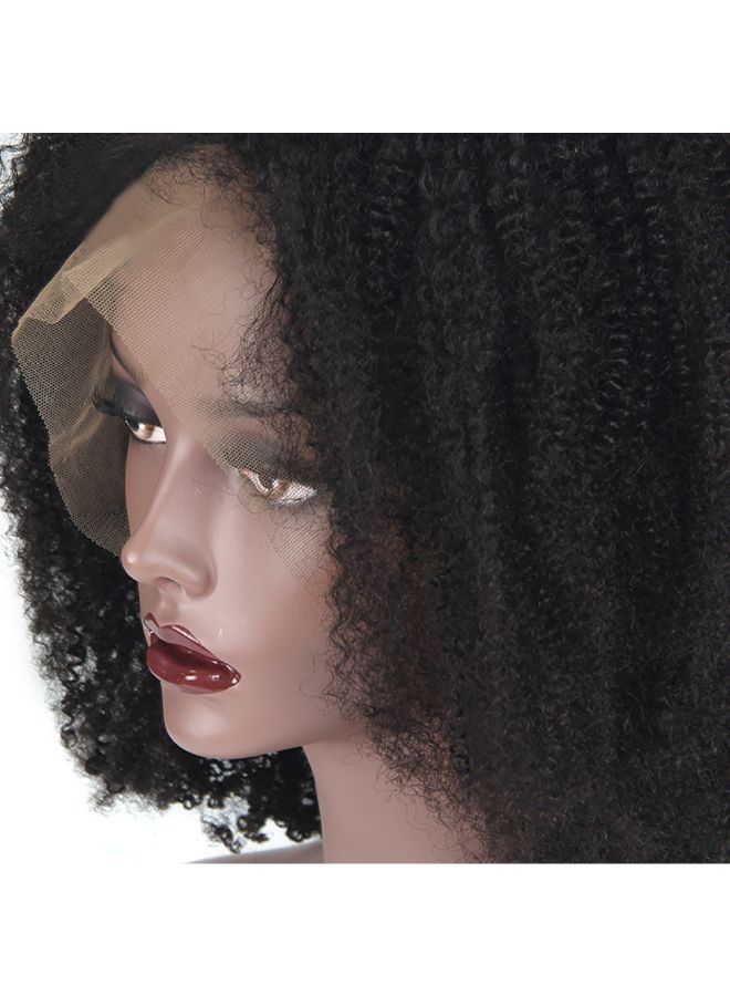 Voberry Brazilian Less Lace Front Full Curly Wave Wig Black 20x18x3cm - Image 5