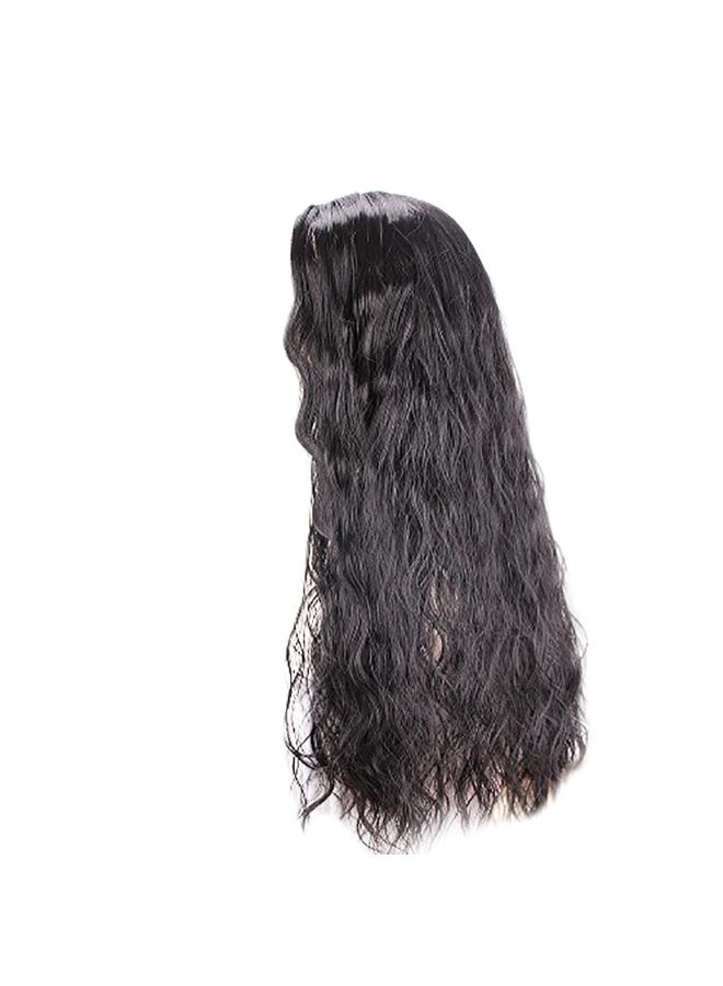 Voberry Curly Long Full Fiber Wig Black 15x15x3cm - Image 2