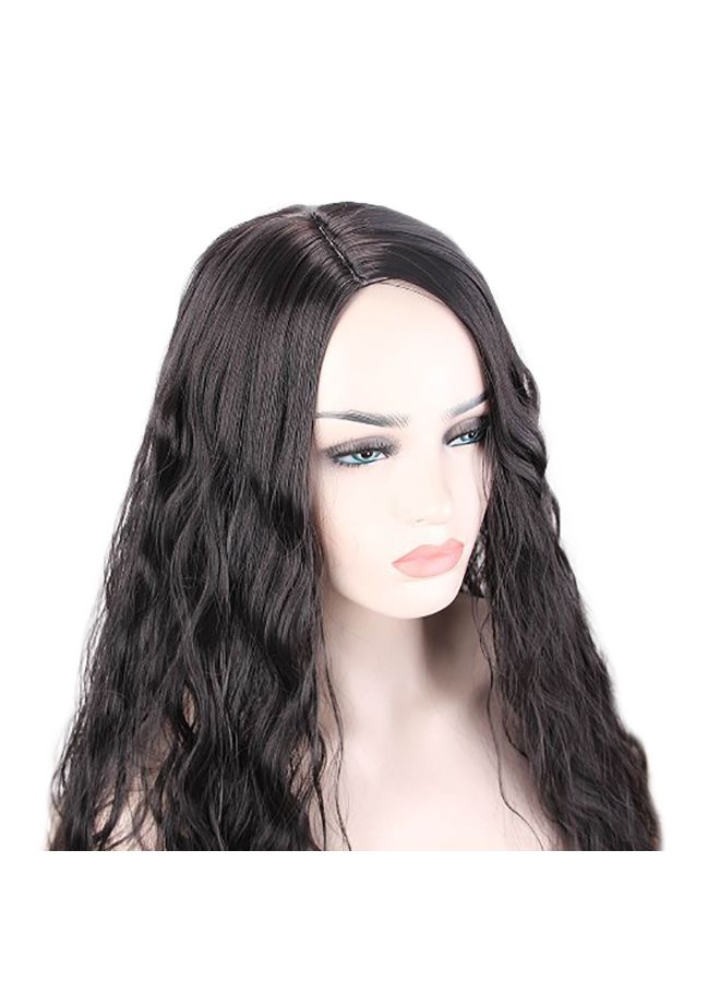 Voberry Curly Long Full Fiber Wig Black 15x15x3cm - Image 4