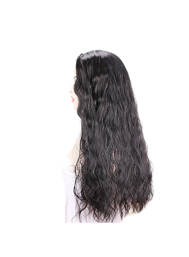 Voberry Curly Long Full Fiber Wig Black 15x15x3cm - Image 5