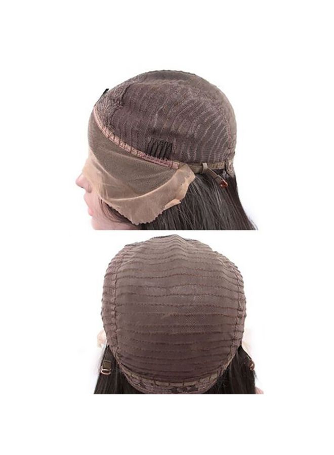 Voberry Brazilian Less Lace Front Full Wig Pink 25x20x5cm - Image 3