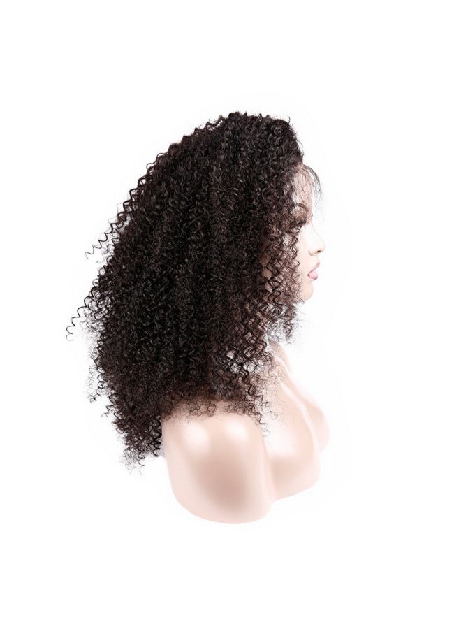 فوبيري شعر مستعار طويل ومموج ومجعد ومصنوع من الألياف الصناعية أسود 15x5x15سم - Image 5