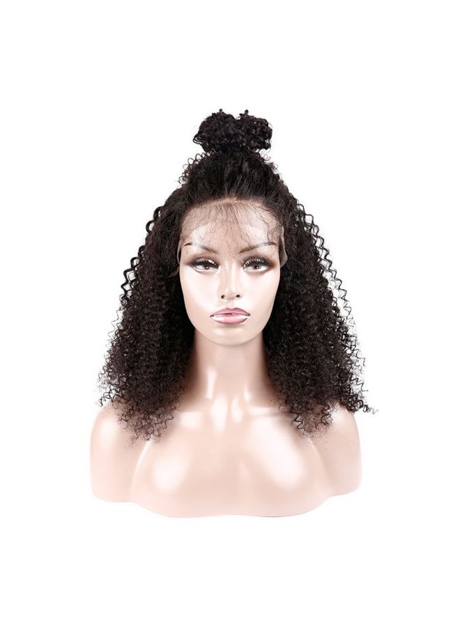 فوبيري شعر مستعار طويل ومموج ومجعد ومصنوع من الألياف الصناعية أسود 15x5x15سم - Image 4